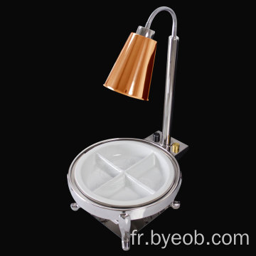 Smorgasbord utilise la lampe chauffante alimentaire de style rond